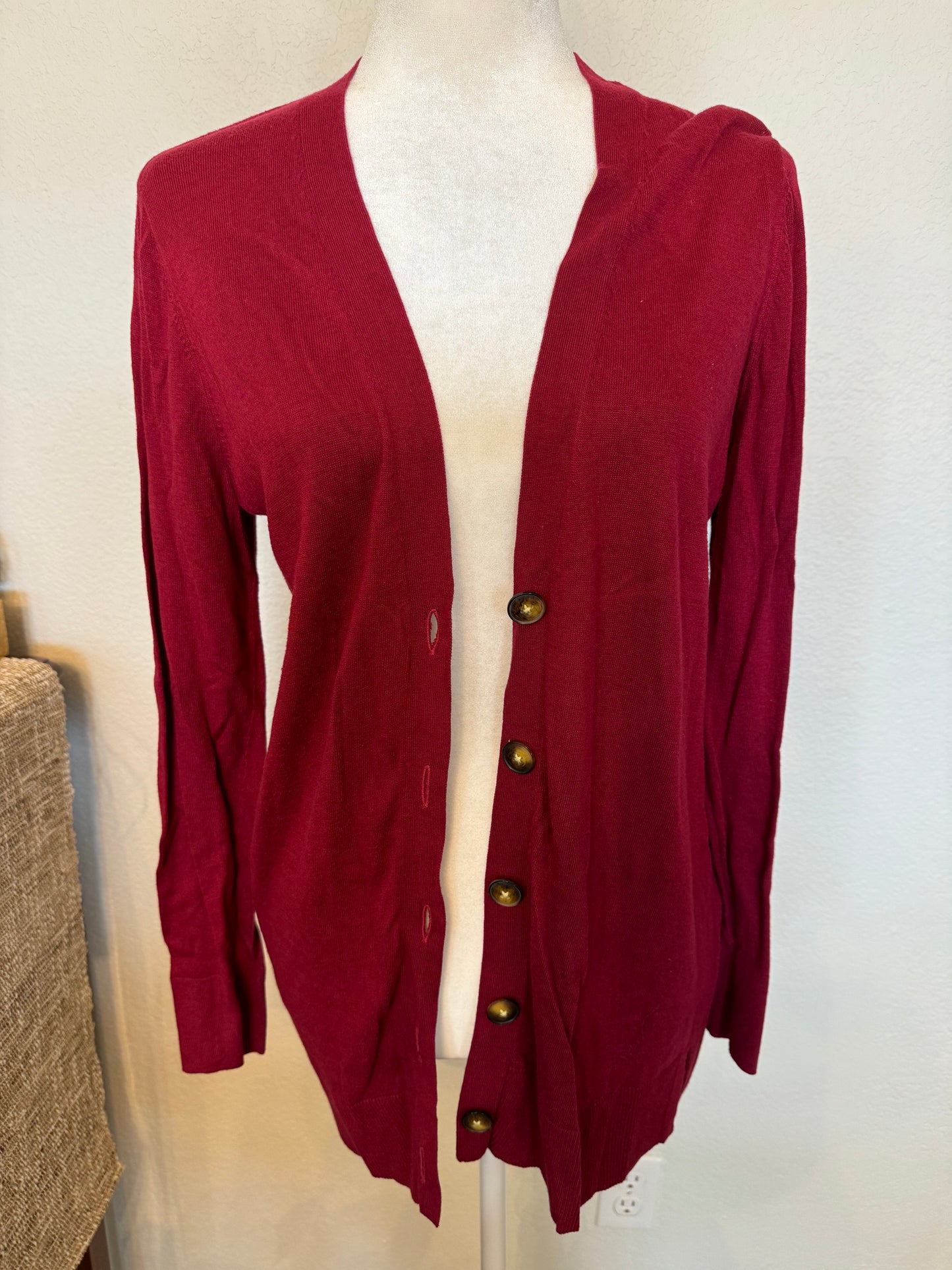 Loft Brick Red Cardigan