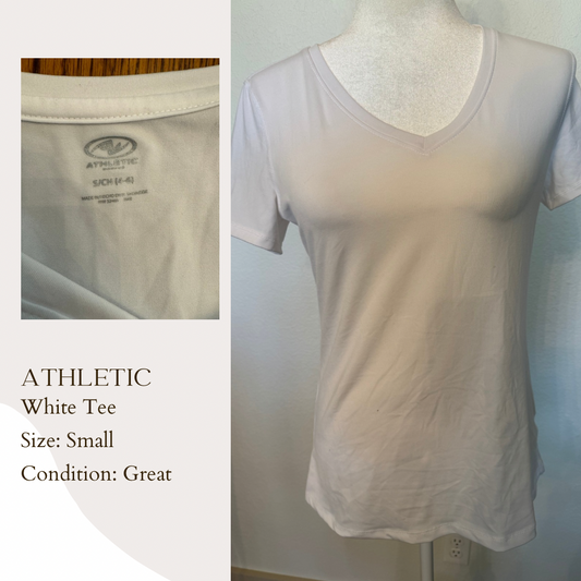 Athletic White Tee