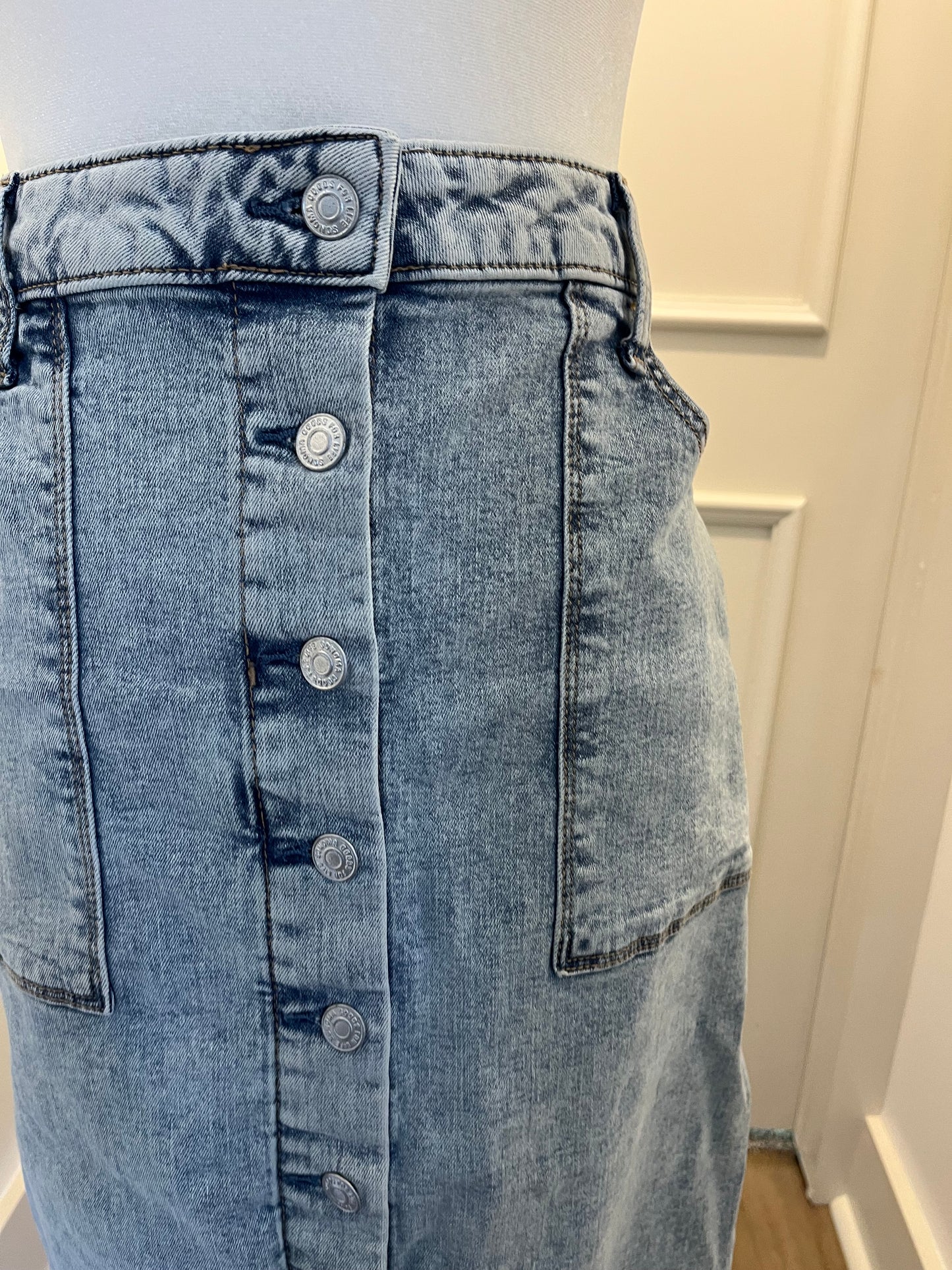 Sonoma Denim Button Front Skirt
