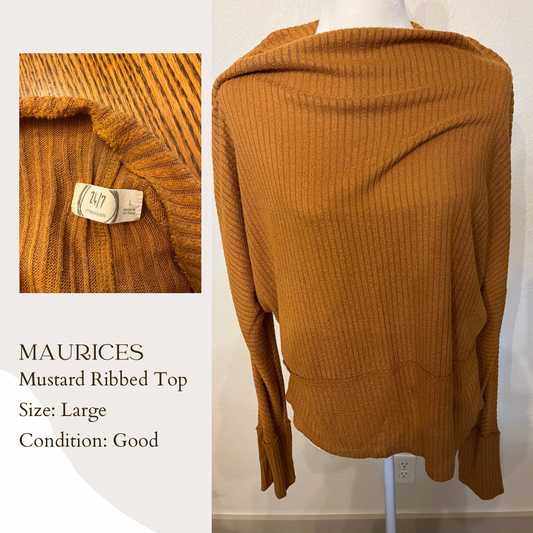 Maurice’s Mustard Ribbed Top