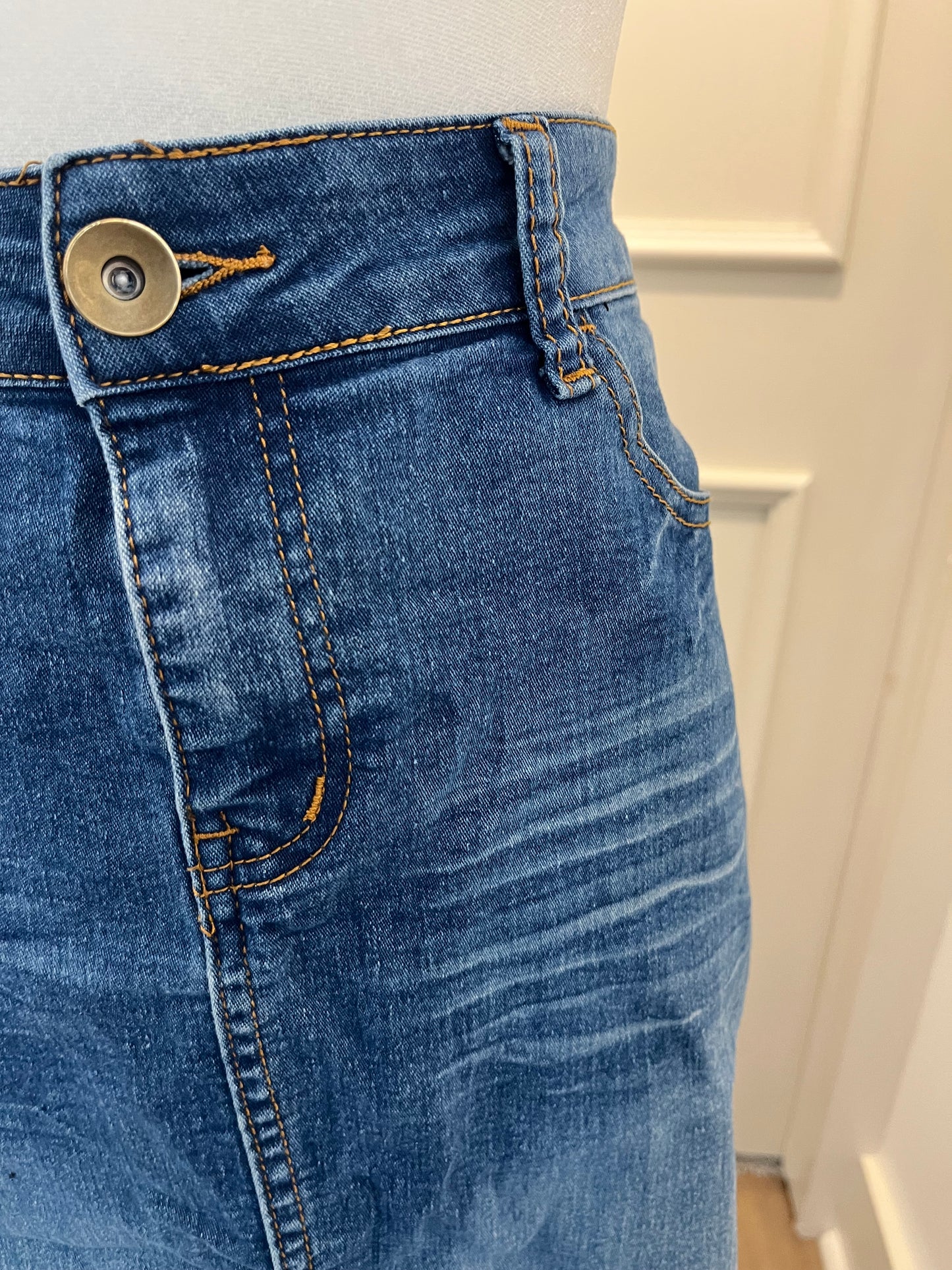 Be Girl Dark Stretchy Denim Skirt