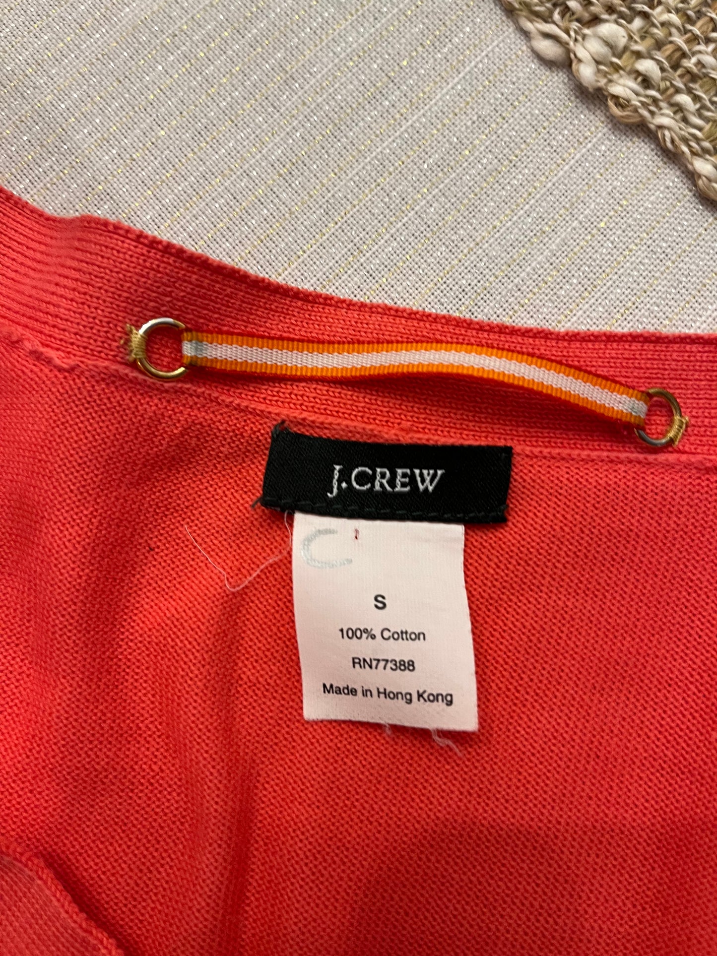 J. Crew Pink Button Front Cardigan