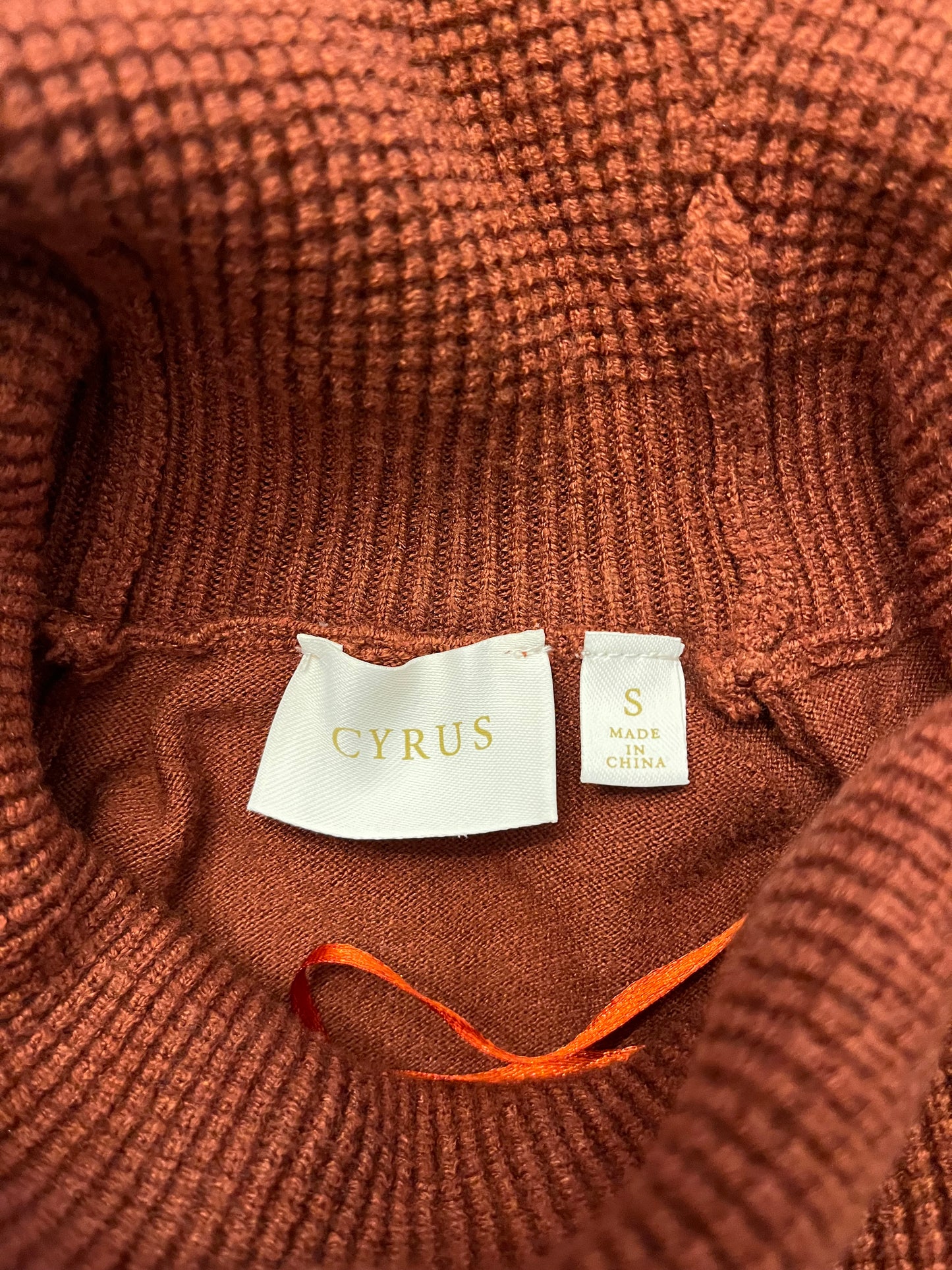 Cyrus Rust Circle Neck Sweater