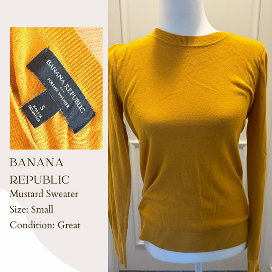 Banana Republic Mustard Sweater