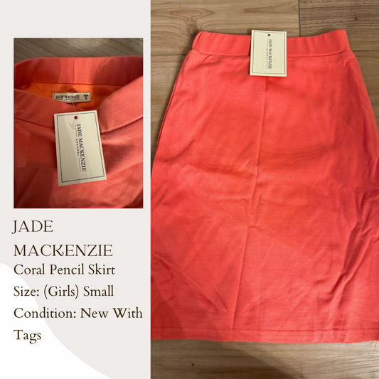 Jade Mackenzie Coral Pencil Skirt