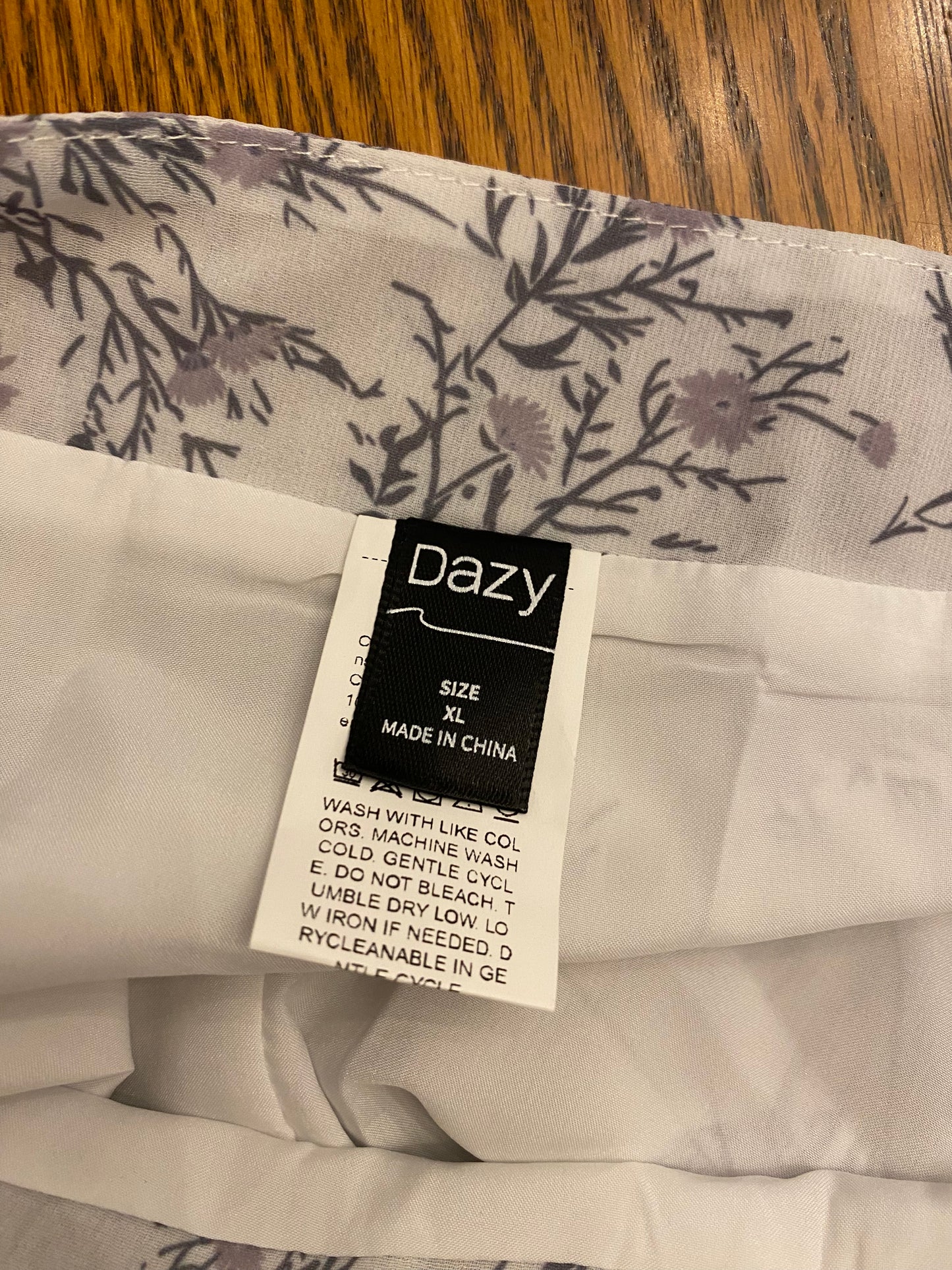Dazy Lavender Floral Maxi Skirt