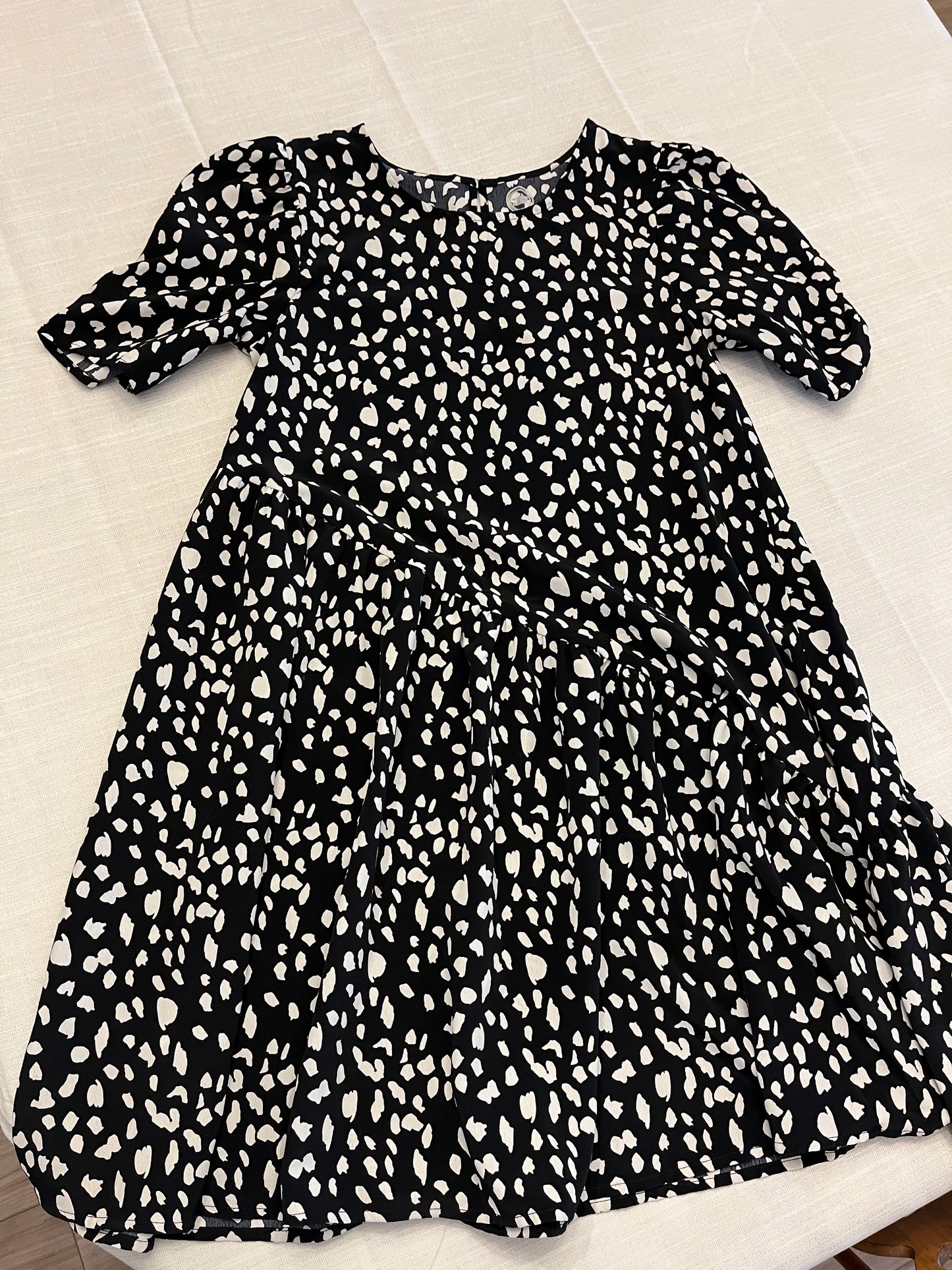 Wonder Nation Black and White Print Dress