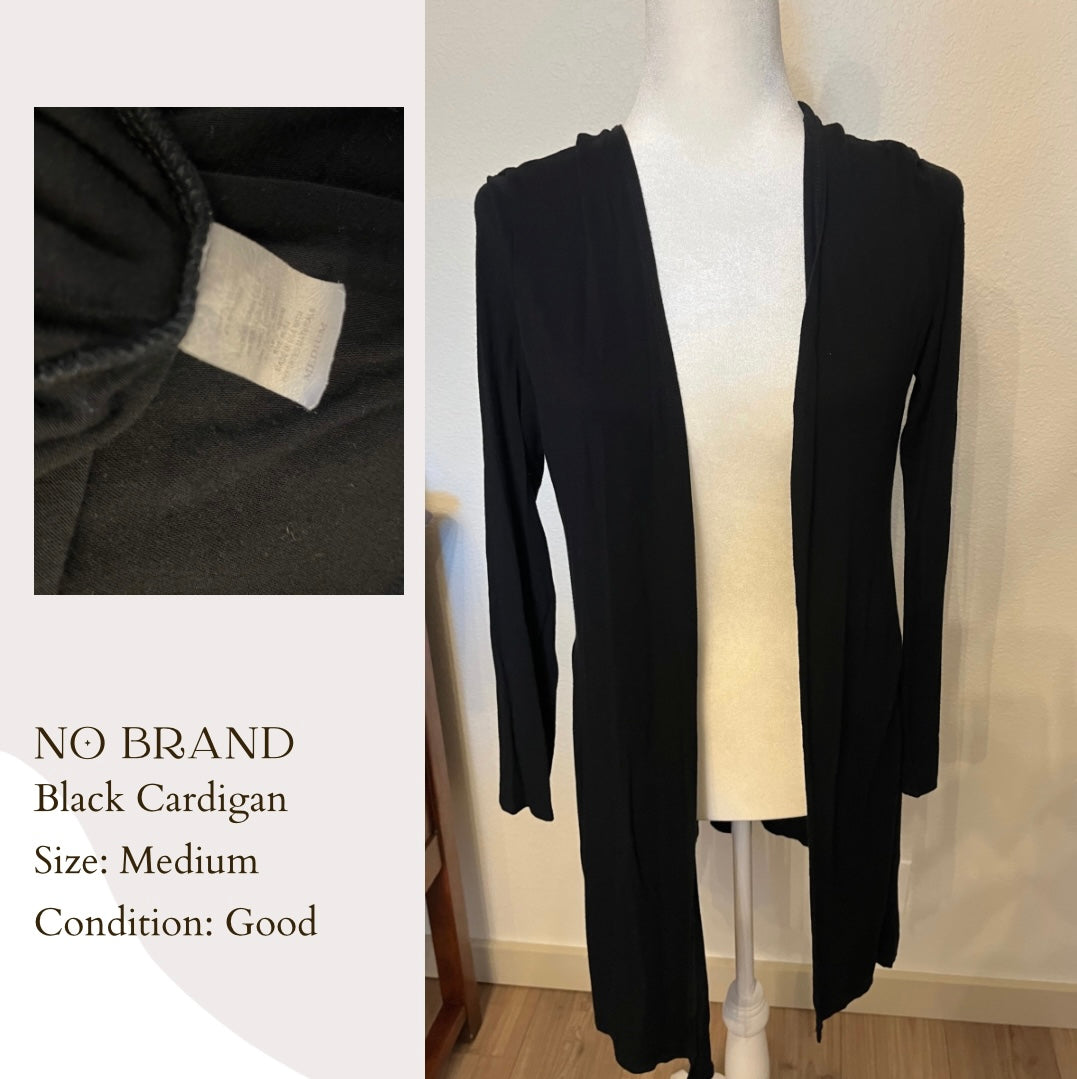 No Brand Black Cardigan