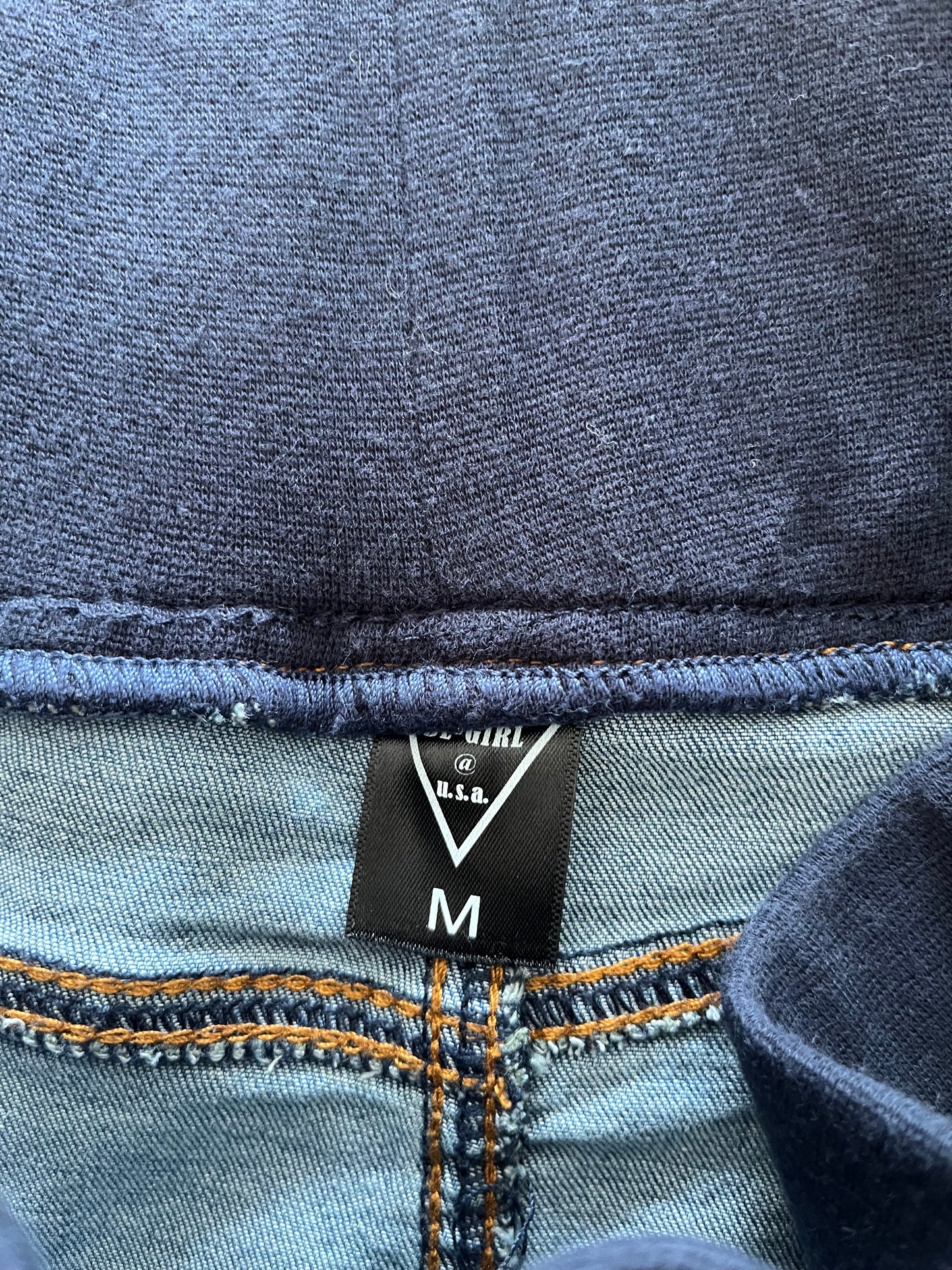 Be Girl Denim Skirt With Elastic Waistband