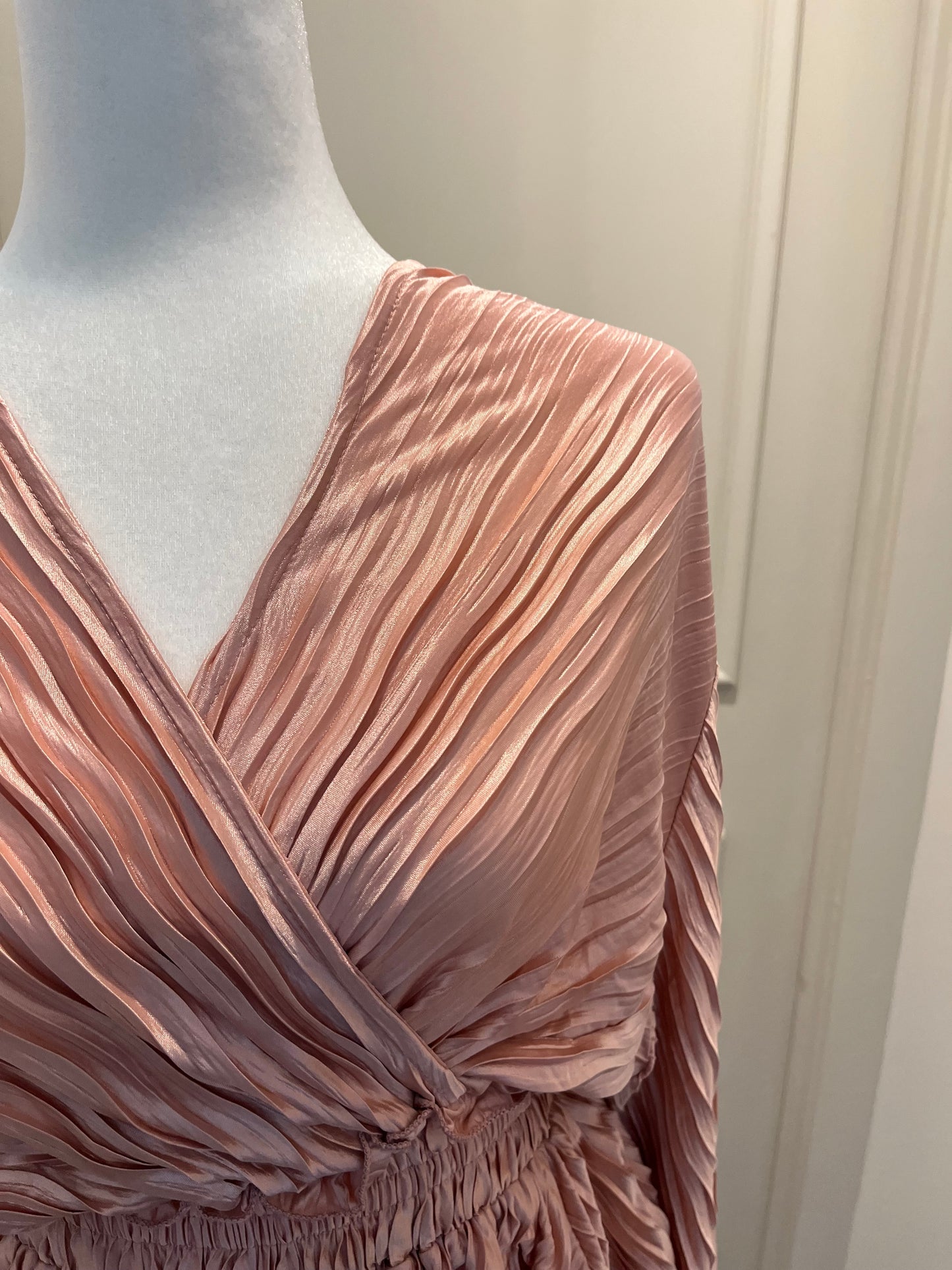 Glam Pink Crinkled Top