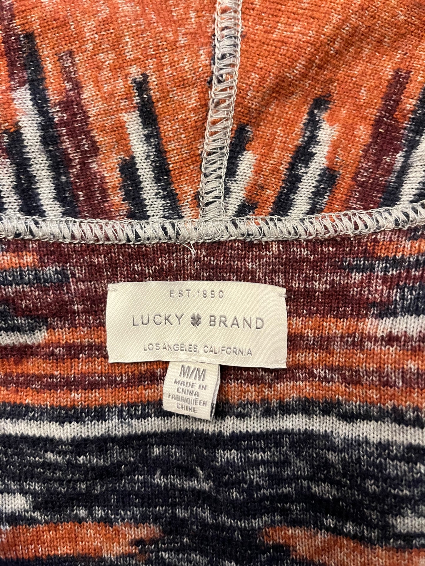 Lucky Brand Tribal Print Cardigan