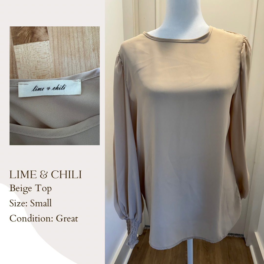 Lime & Chili Beige Top