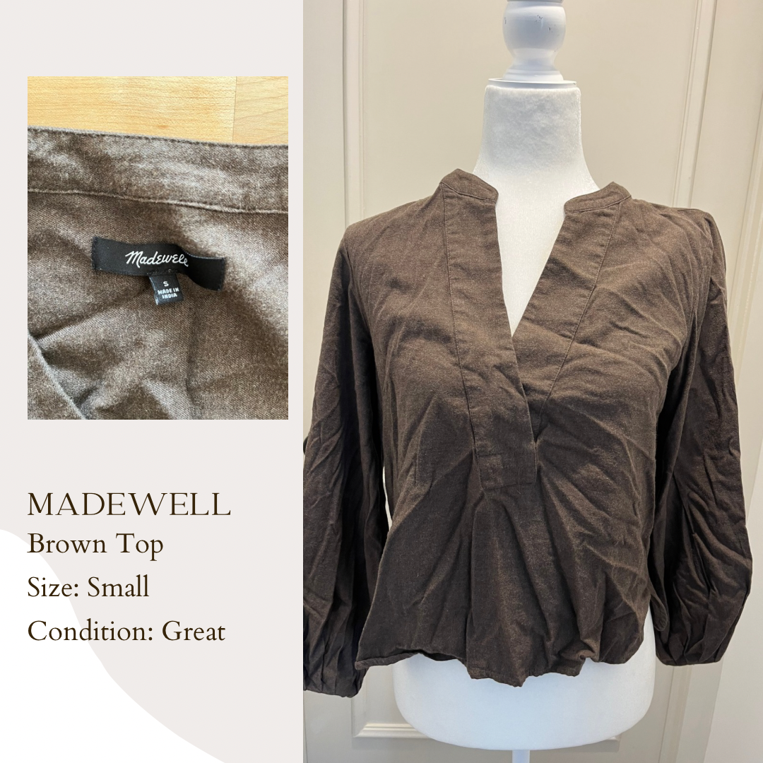 Madewell Brown Top