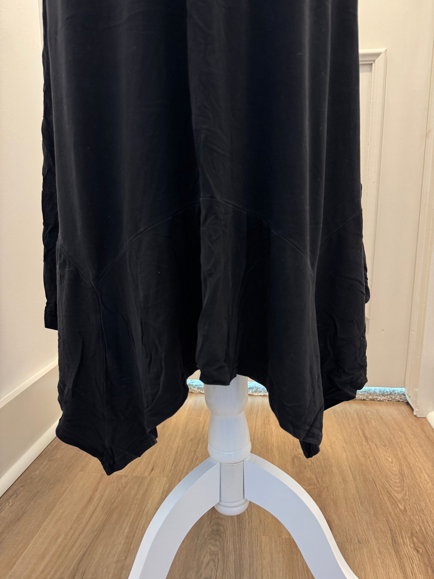 DJT Black Knit Midi Skirt