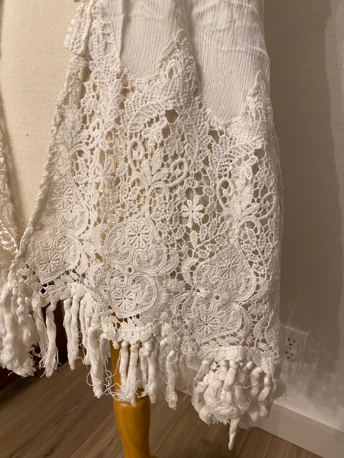 Altar’D State Cream Lace Vest