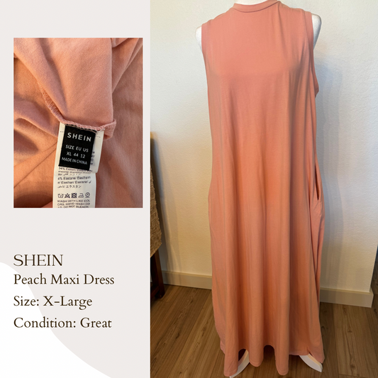 Shein Peach Maxi Dress