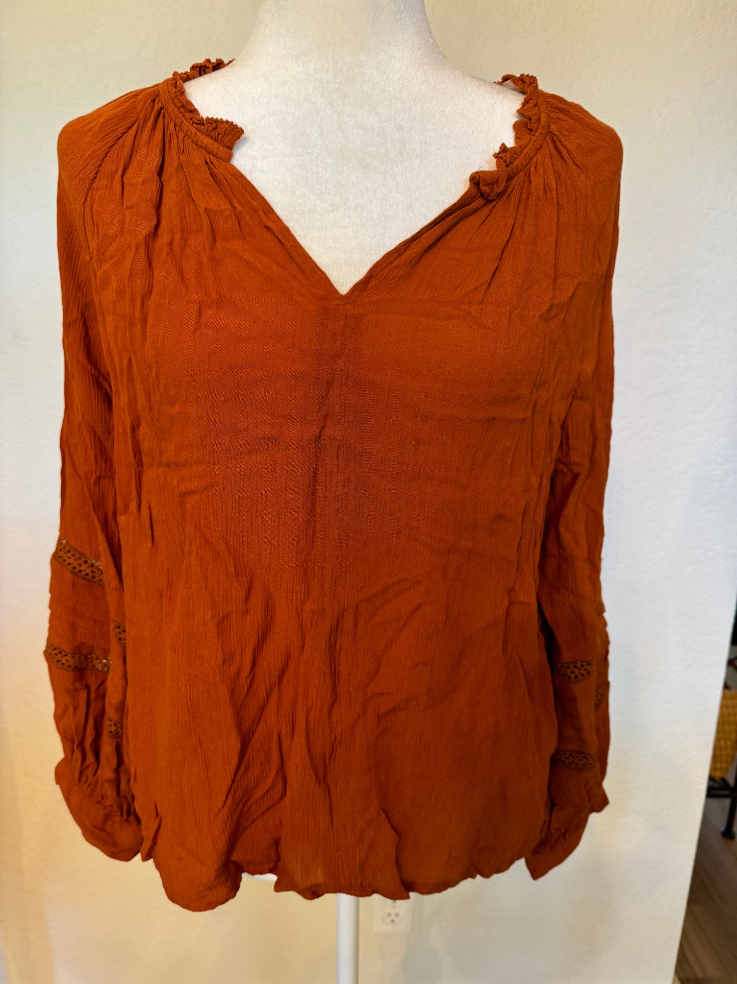 Knox Rose Burnt Orange Top