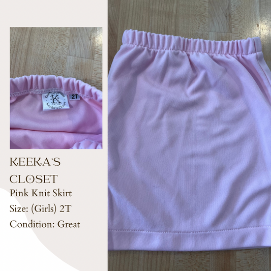 Keeka’s Closet Pink Knit Skirt