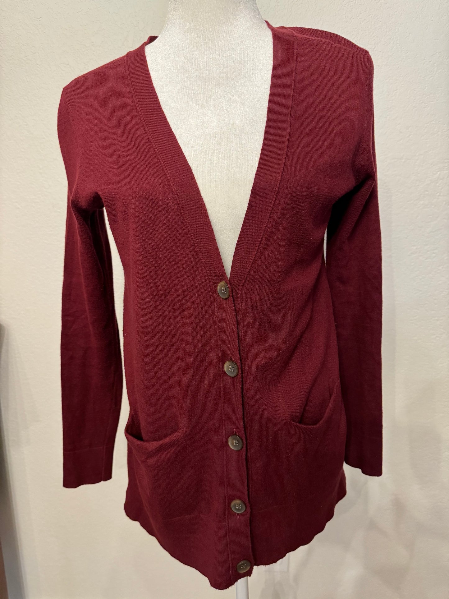 Old Navy Burgundy Cardigan