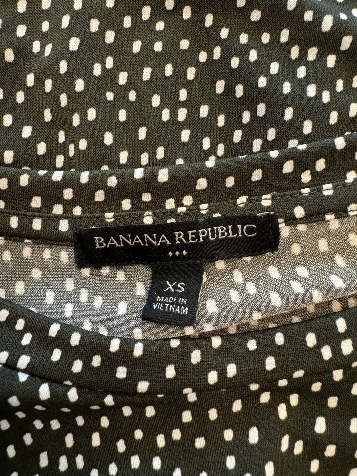 Banana Republic Black and White Peplum Top