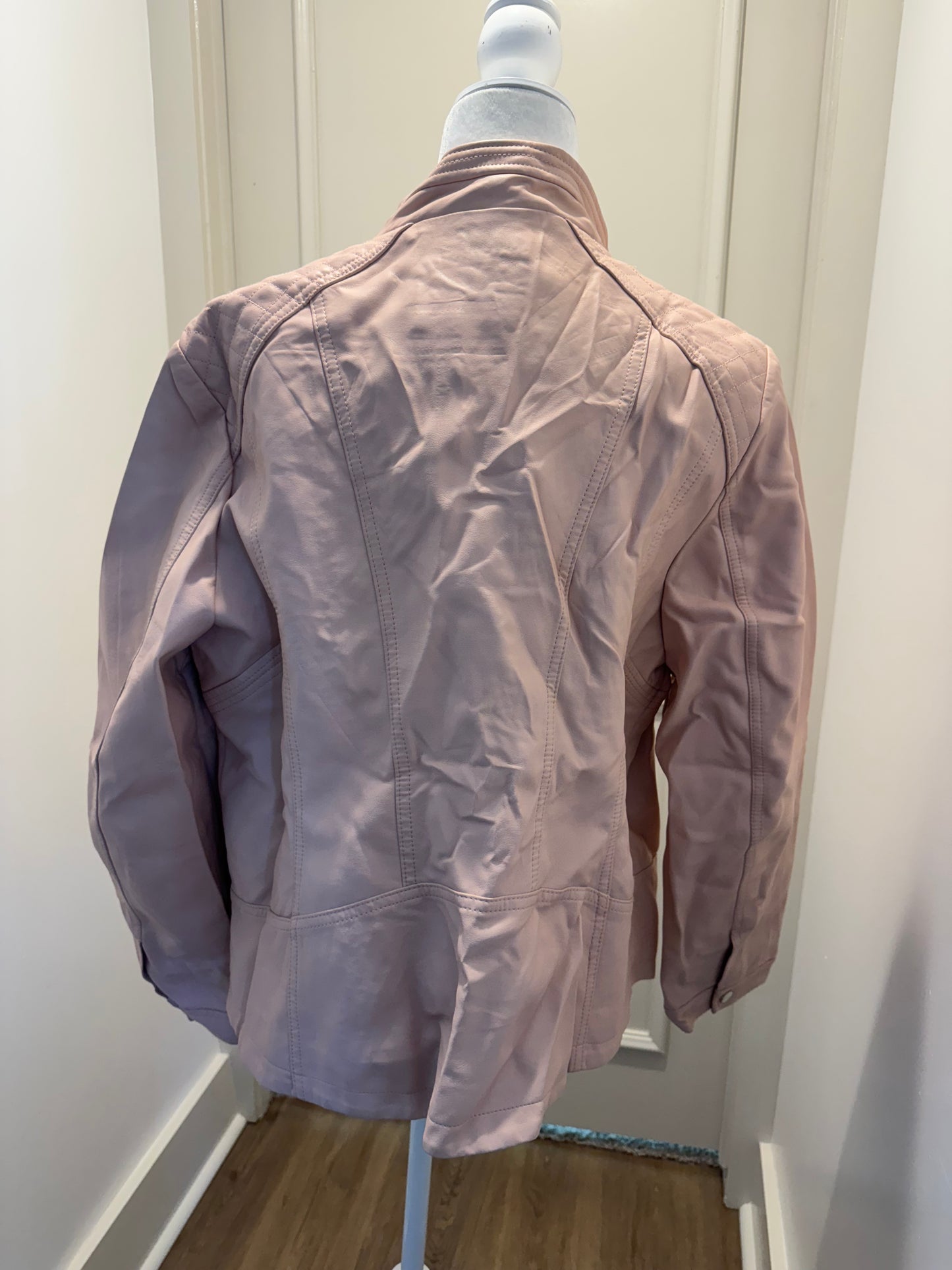 Gianna Pink Leather Jacket