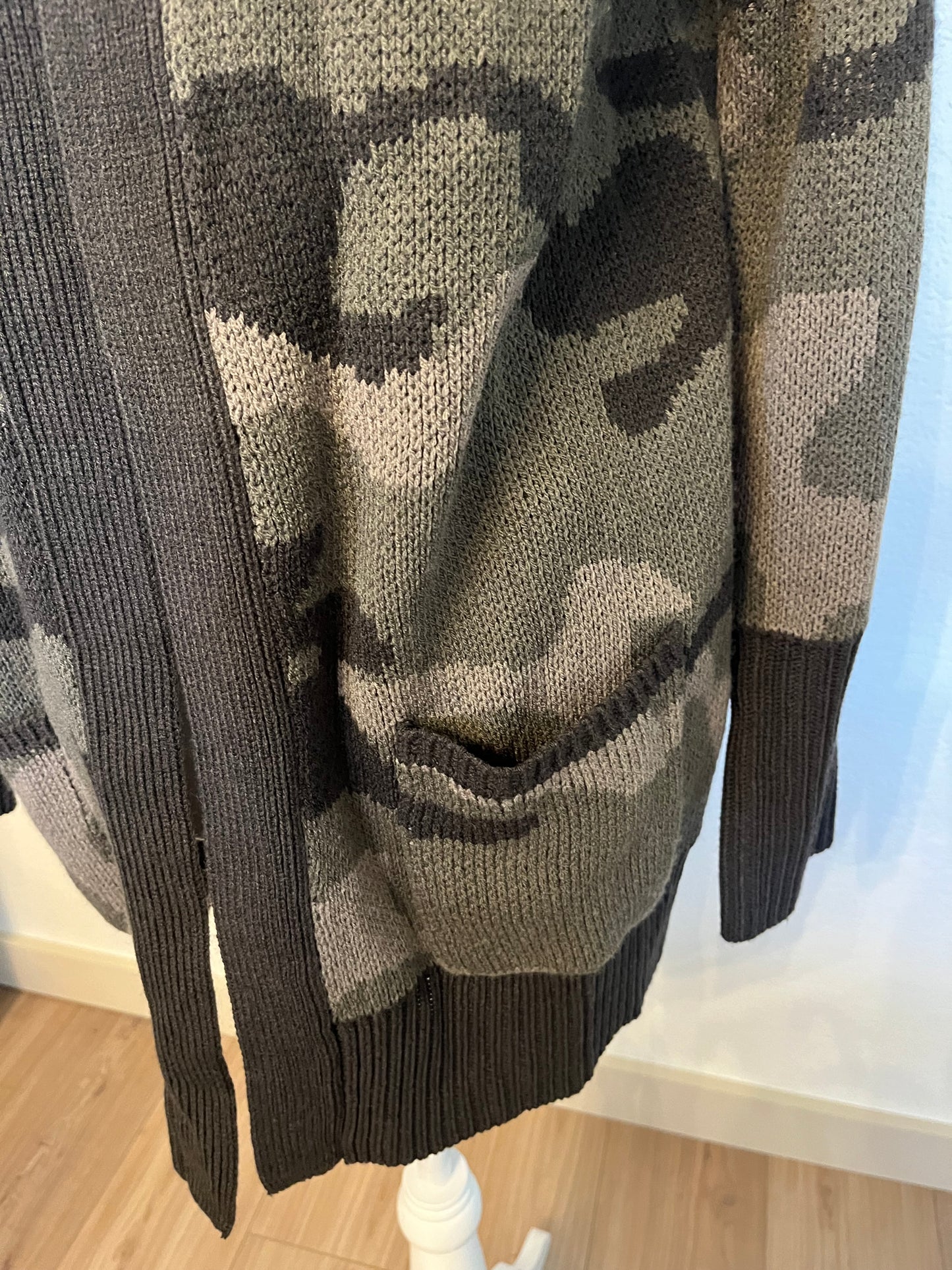 SO Camo Print Cardigan