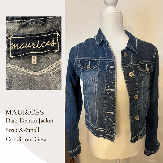 Maurices Dark Denim Jacket