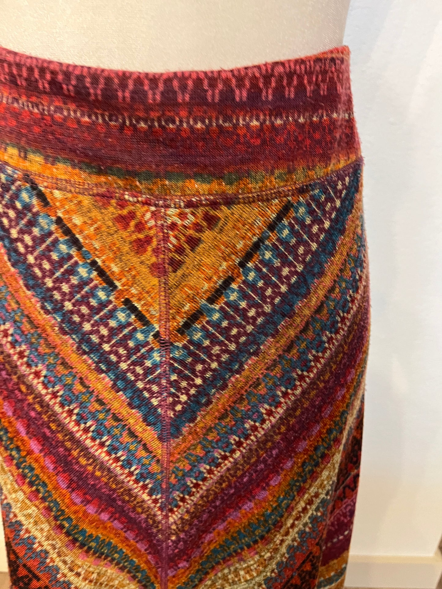 Cato Burnt Orange Print Maxi Skirt