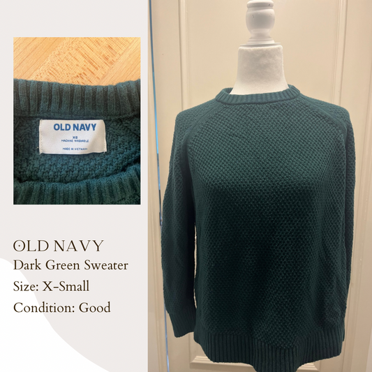 Old Navy Dark Green Sweater