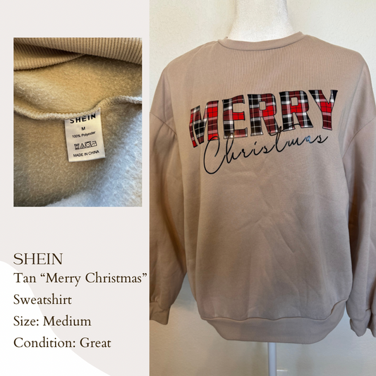 Shein “Merry Christmas” Sweatshirt