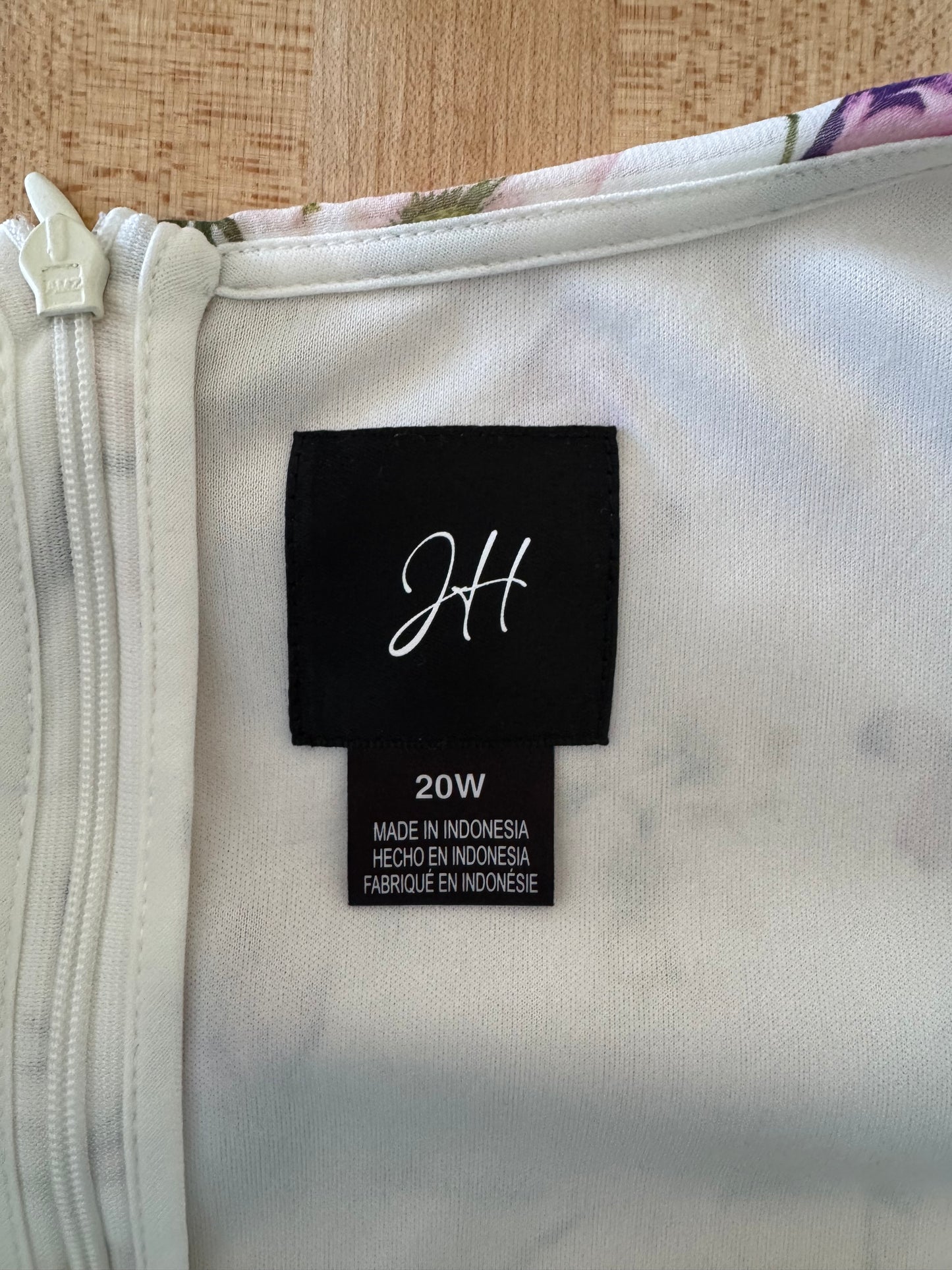 JH White Floral Midi Dress