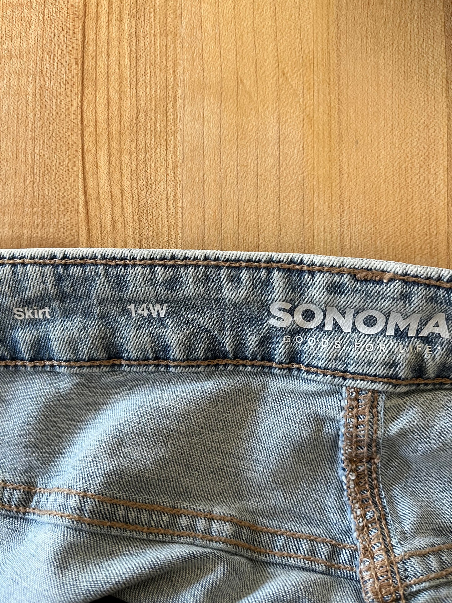 Sonoma Denim Button Front Skirt