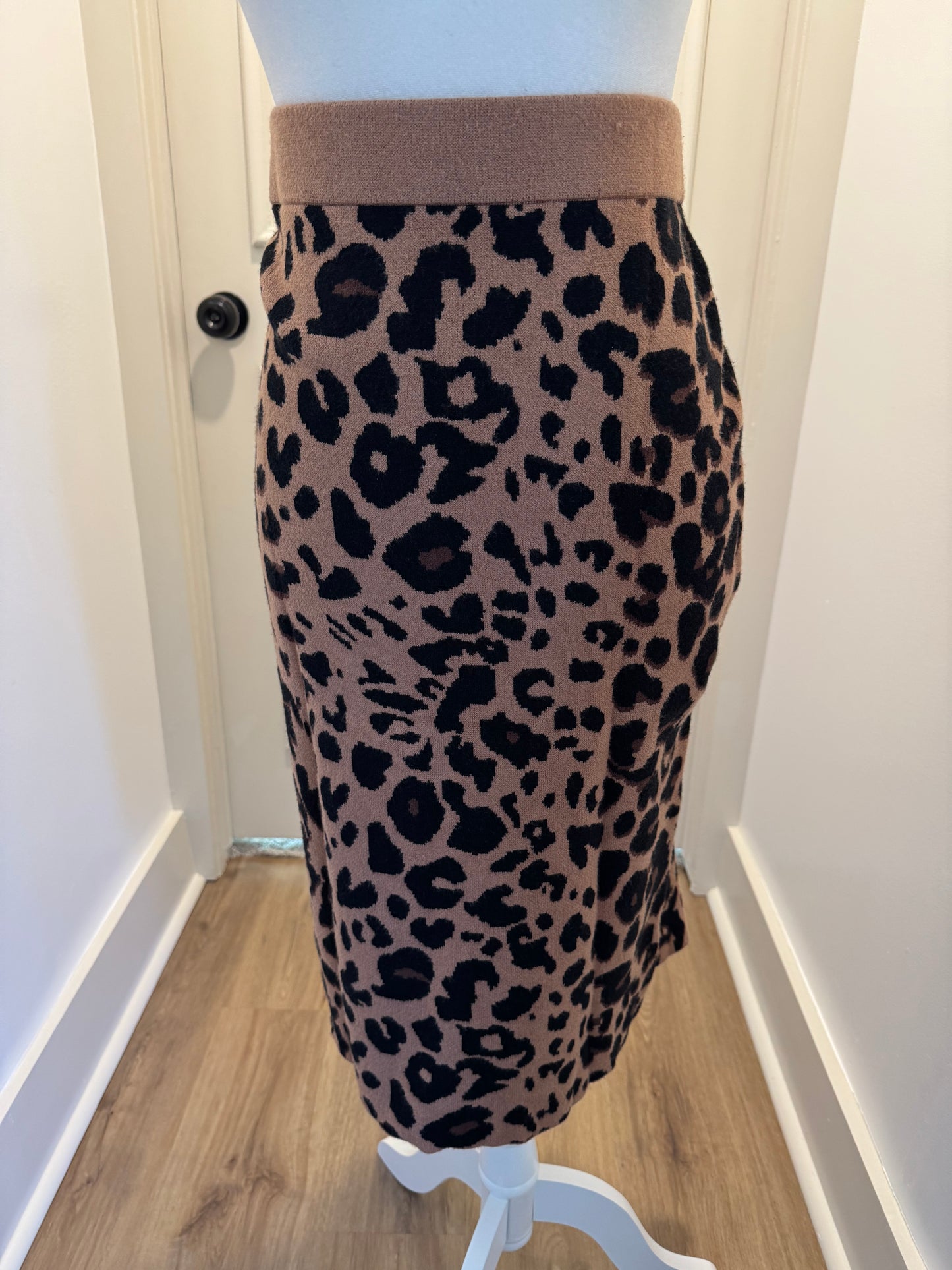 Carmen Leopard Sweater Skirt
