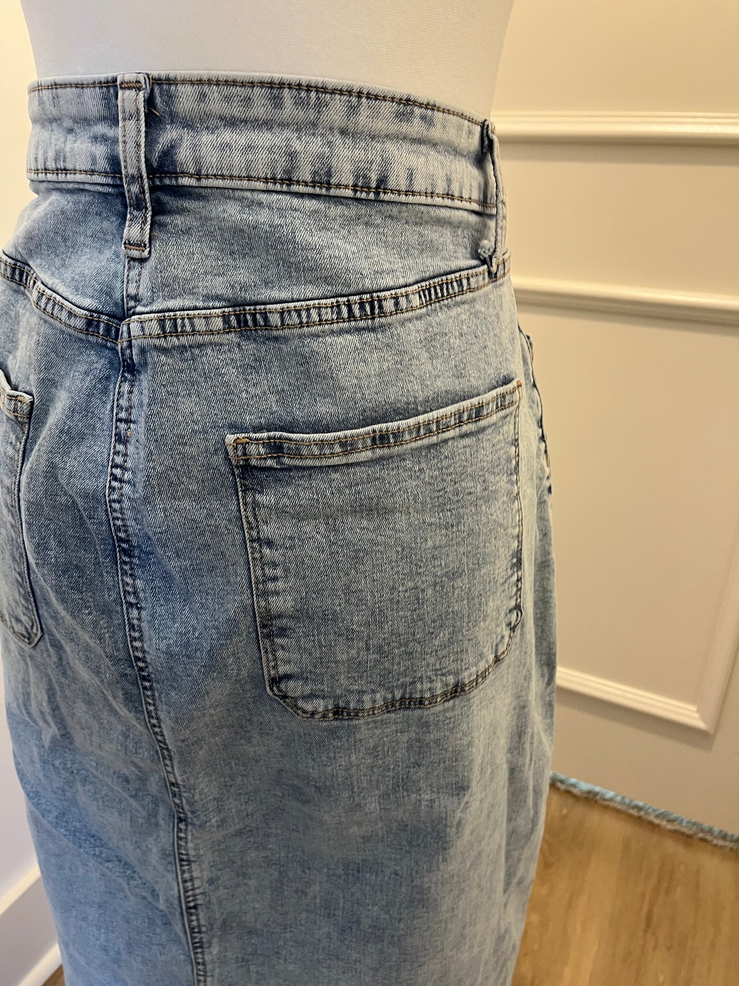 Sonoma Denim Button Front Skirt
