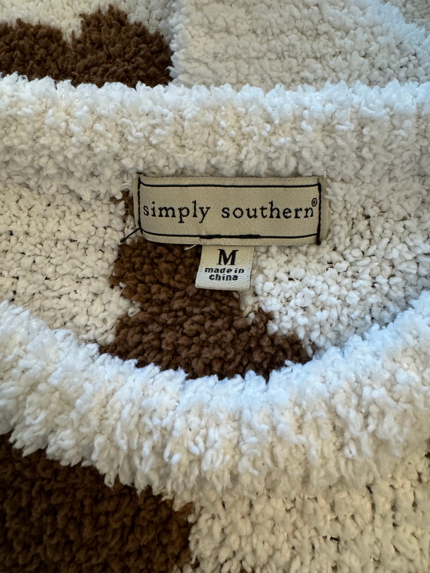 Simply Southern Cow Print Sweater