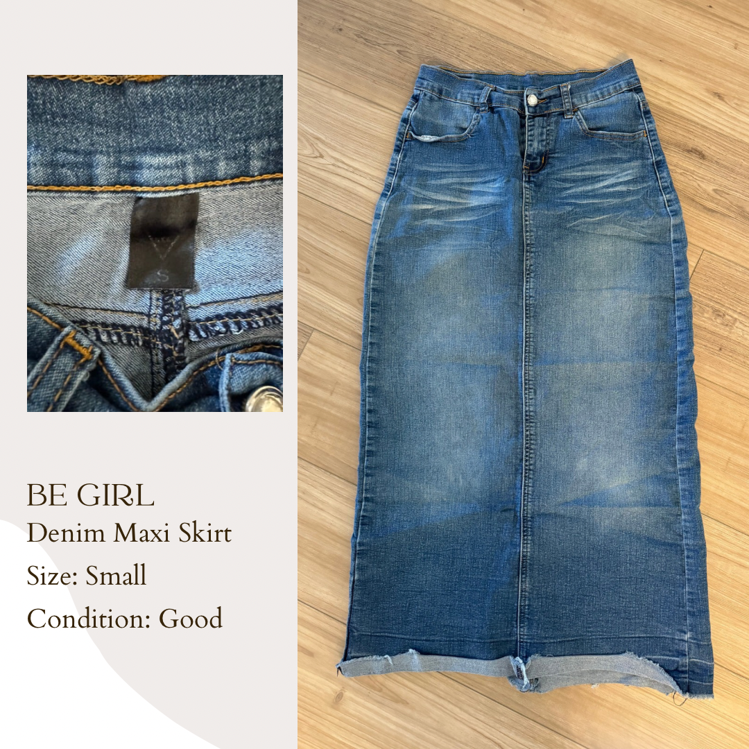 Be Girl Denim Maxi Skirt