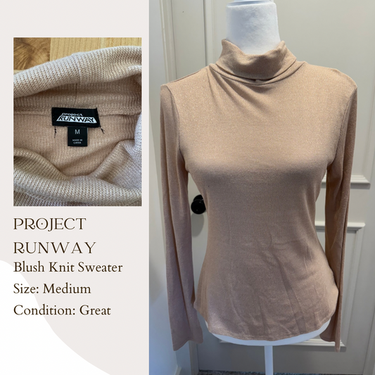 Project Runway Blush Knit Sweater