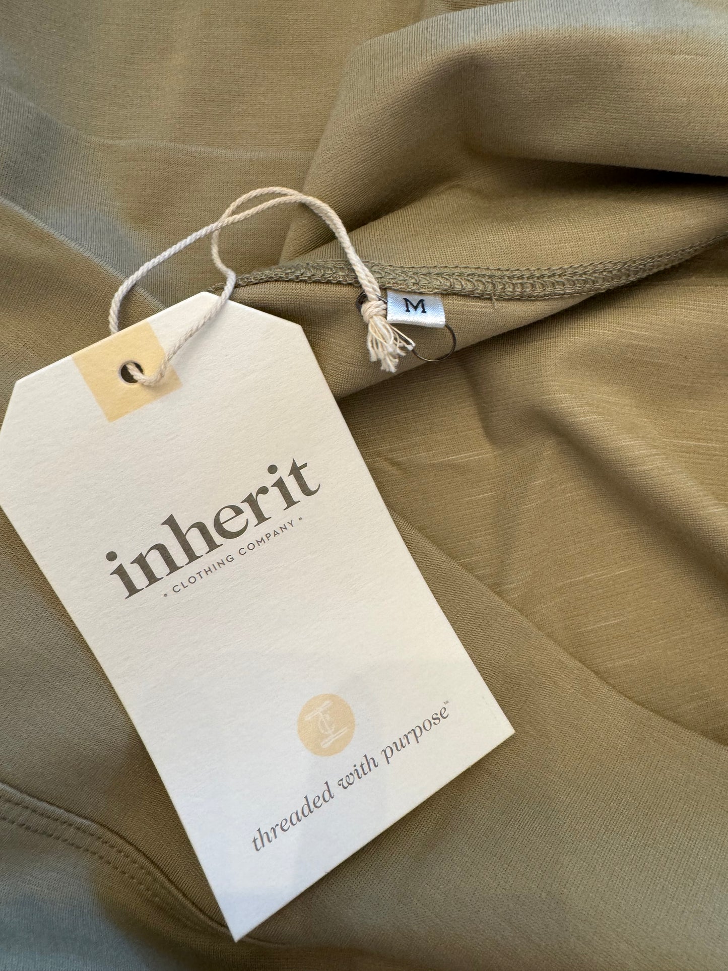 Inherit Co. Khaki Knit Pencil Skirt