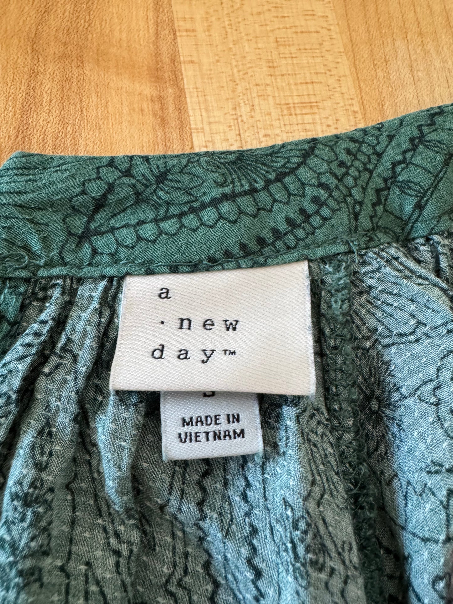 A New Day Green and Black Maxi Dress