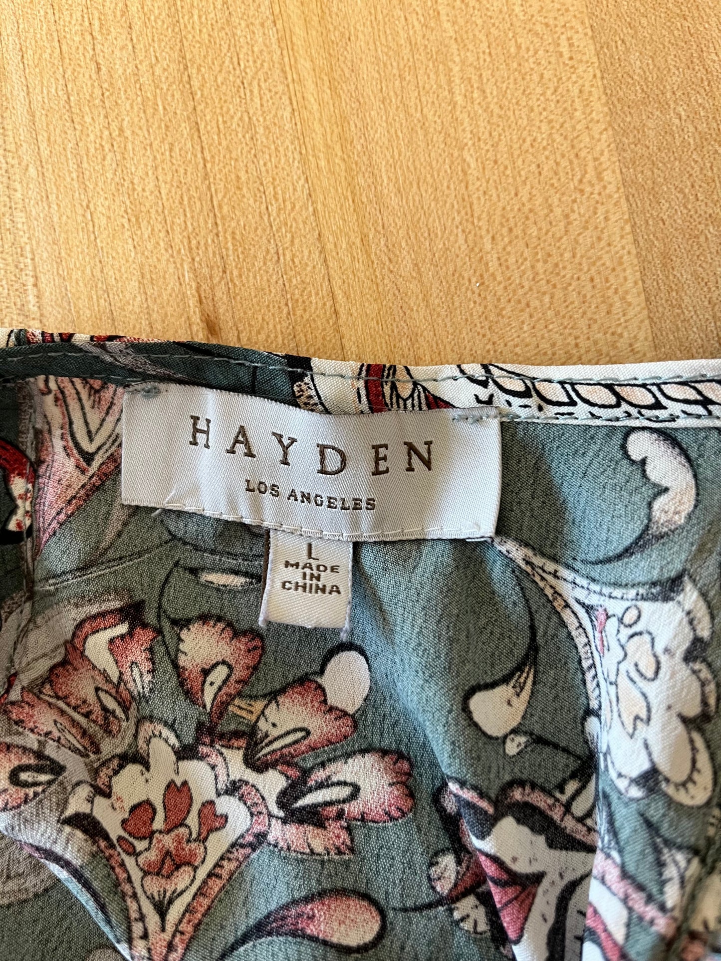 Hayden Green Floral Maxi Dress