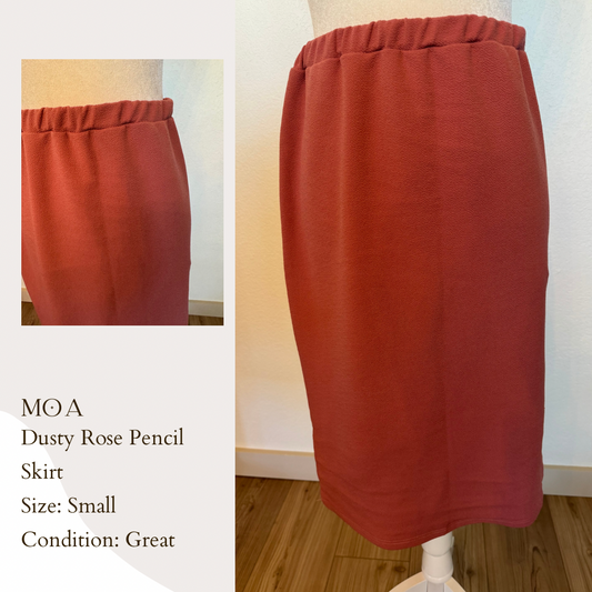 MOA Dusty Rose Pencil Skirt