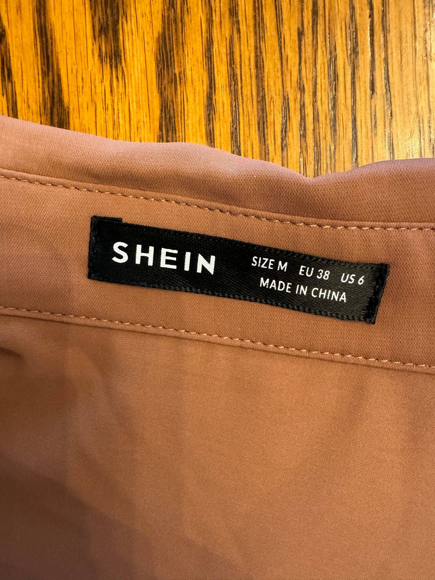 Shein Mauve Button Front Top