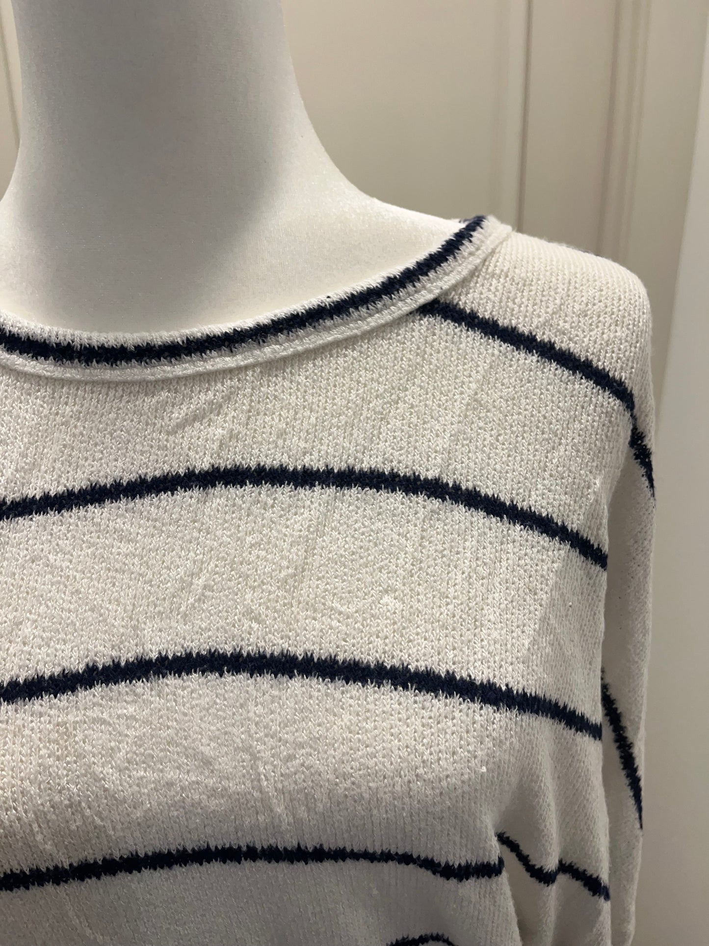 Mi Ami Black & White Stripe Sweater