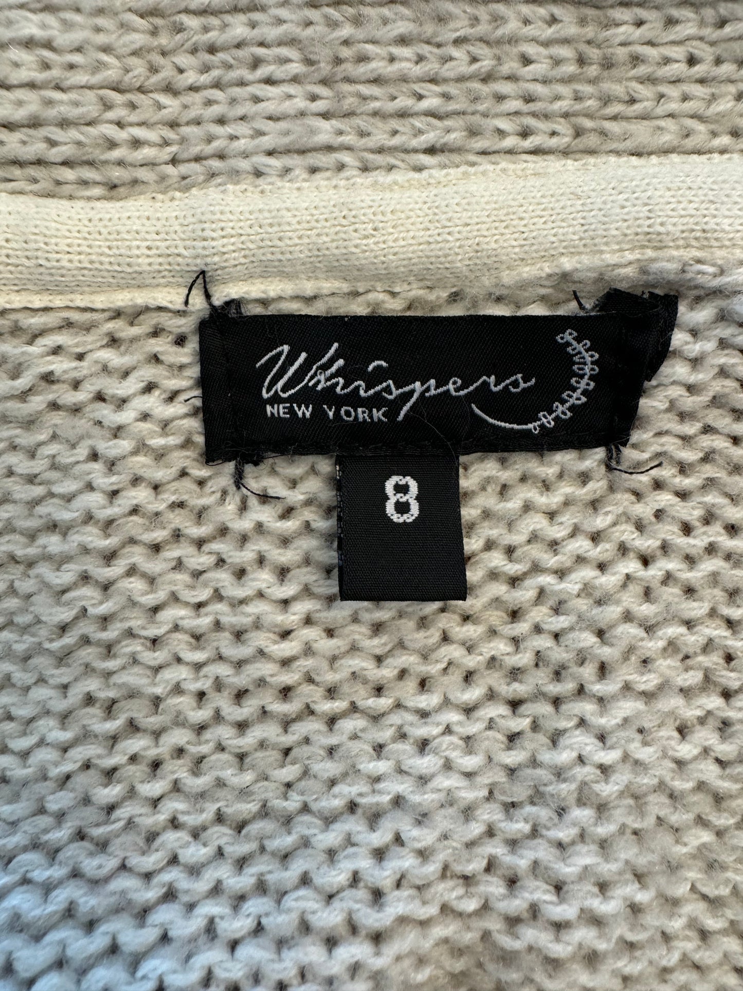 Whispers Cream Knit Cardigan