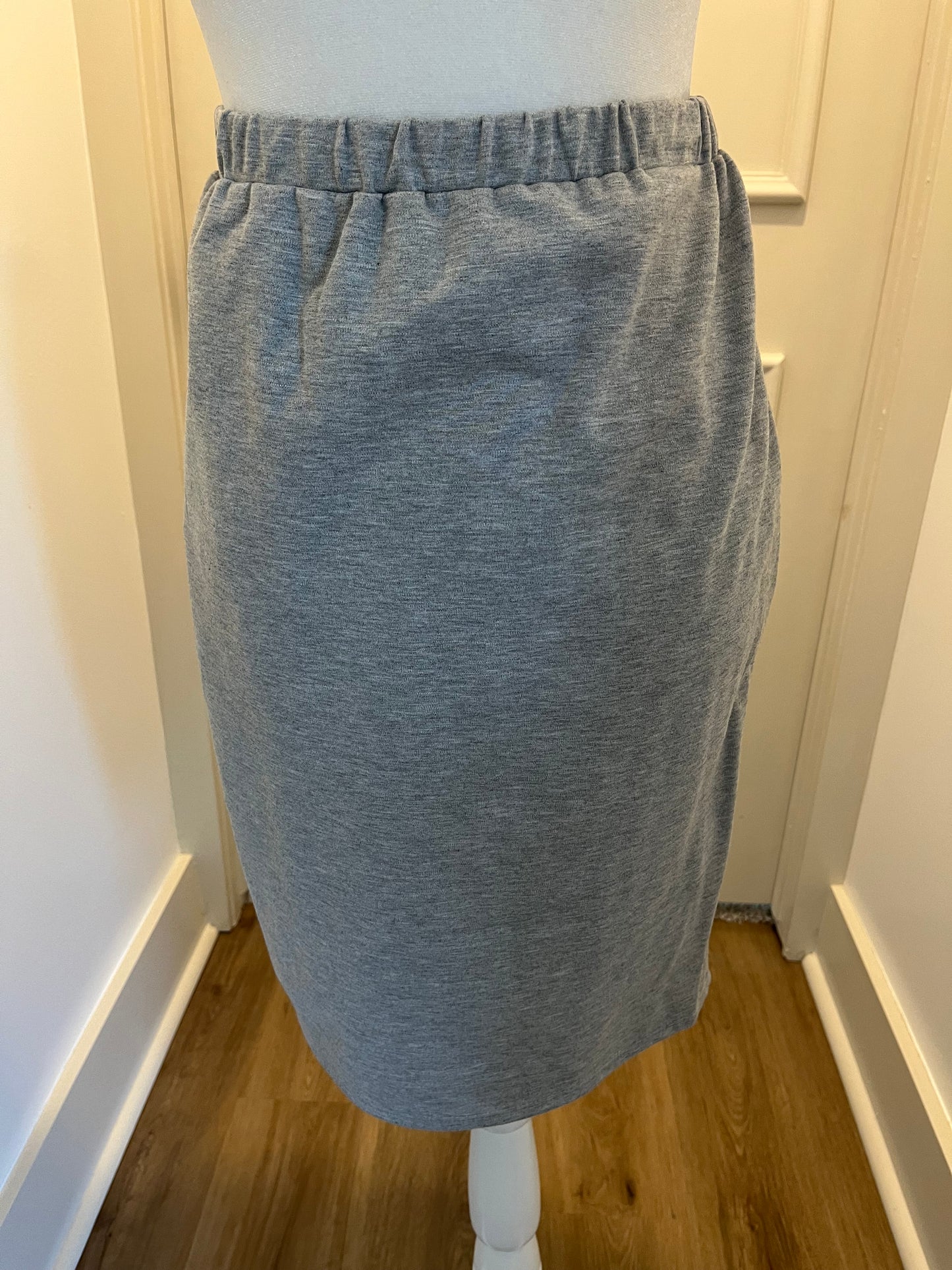Klassy Girl Heathered Gray Pencil Skirt