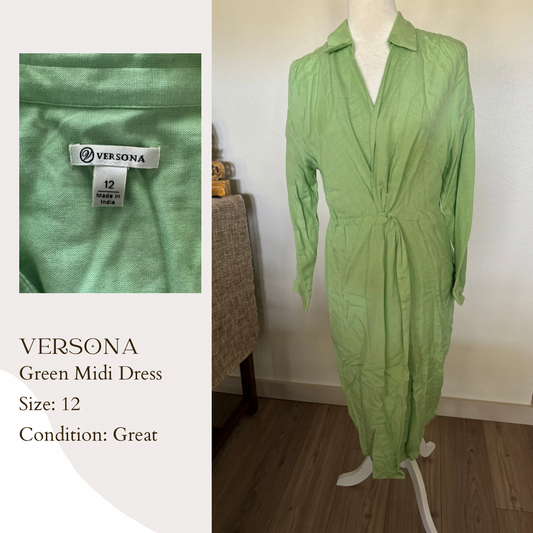 Versona Green Midi Dress