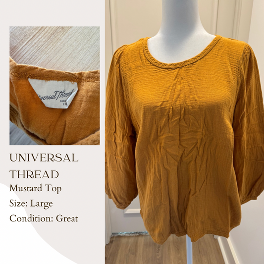 Universal Thread Mustard Top