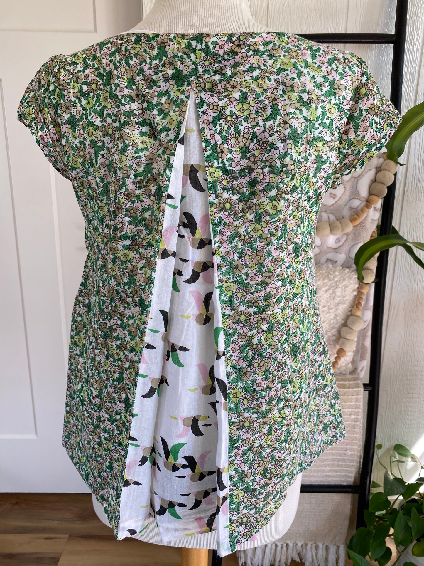 Porridge Green Floral Top