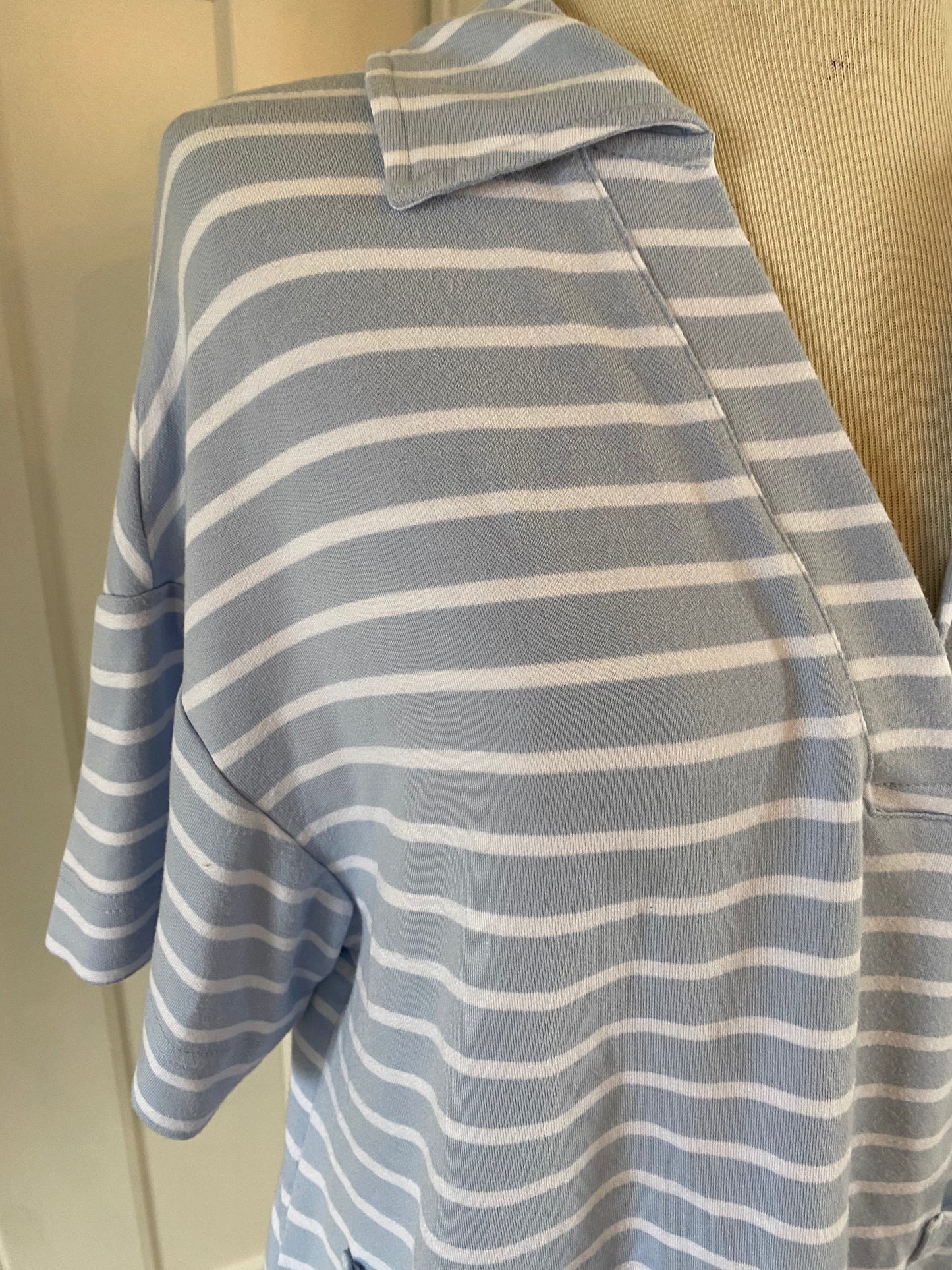 Jane + Delancey Blue and White Stripe Sweatshirt