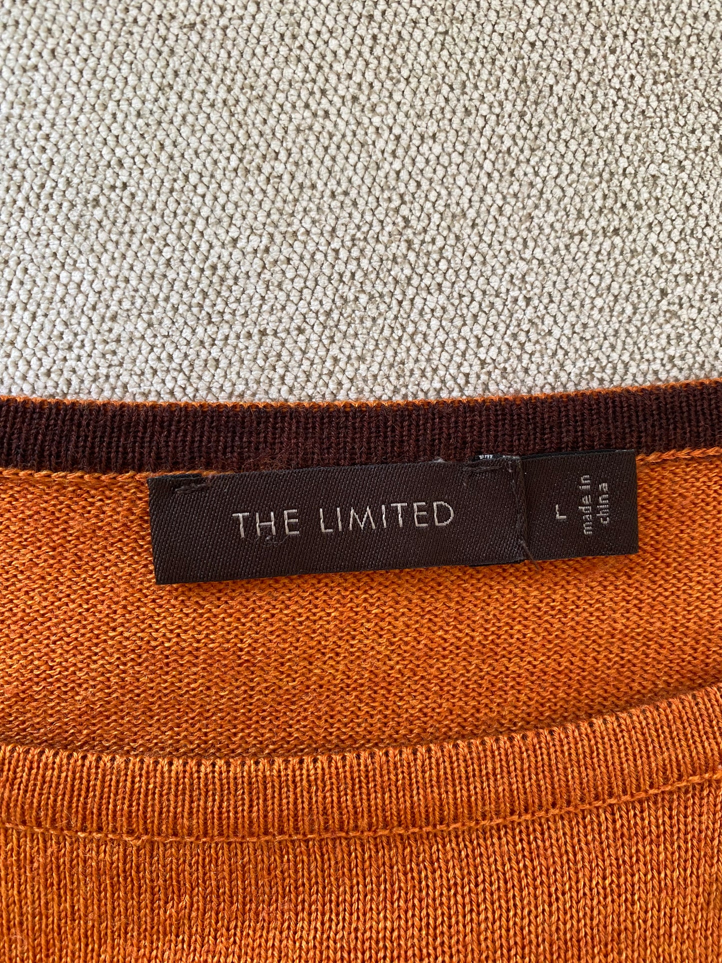 The Limited Burnt Orange Sweater